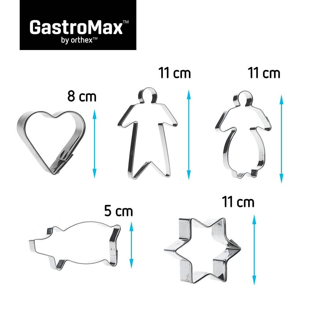 GastroMax Pepperkakeformer 5 stk