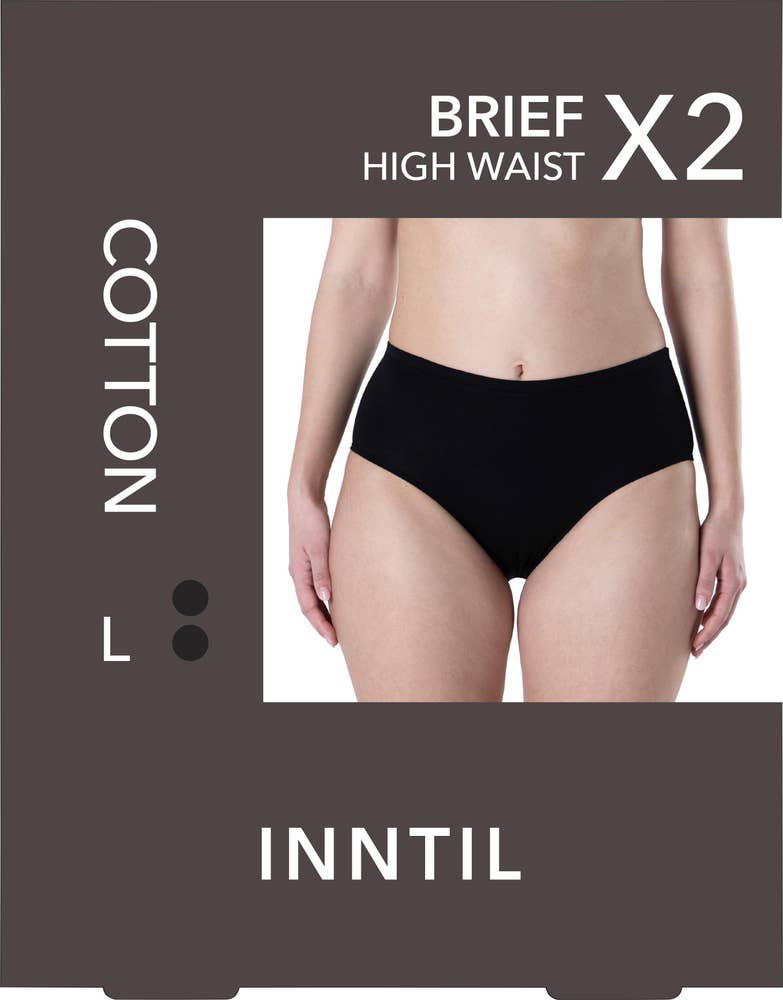 Inntil High Waist Truse Sort, str. L
