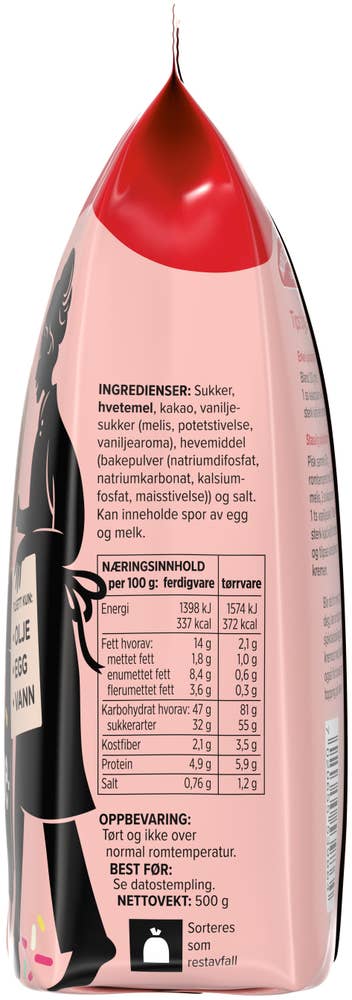 Norgesmøllene Saftig sjokoladekake