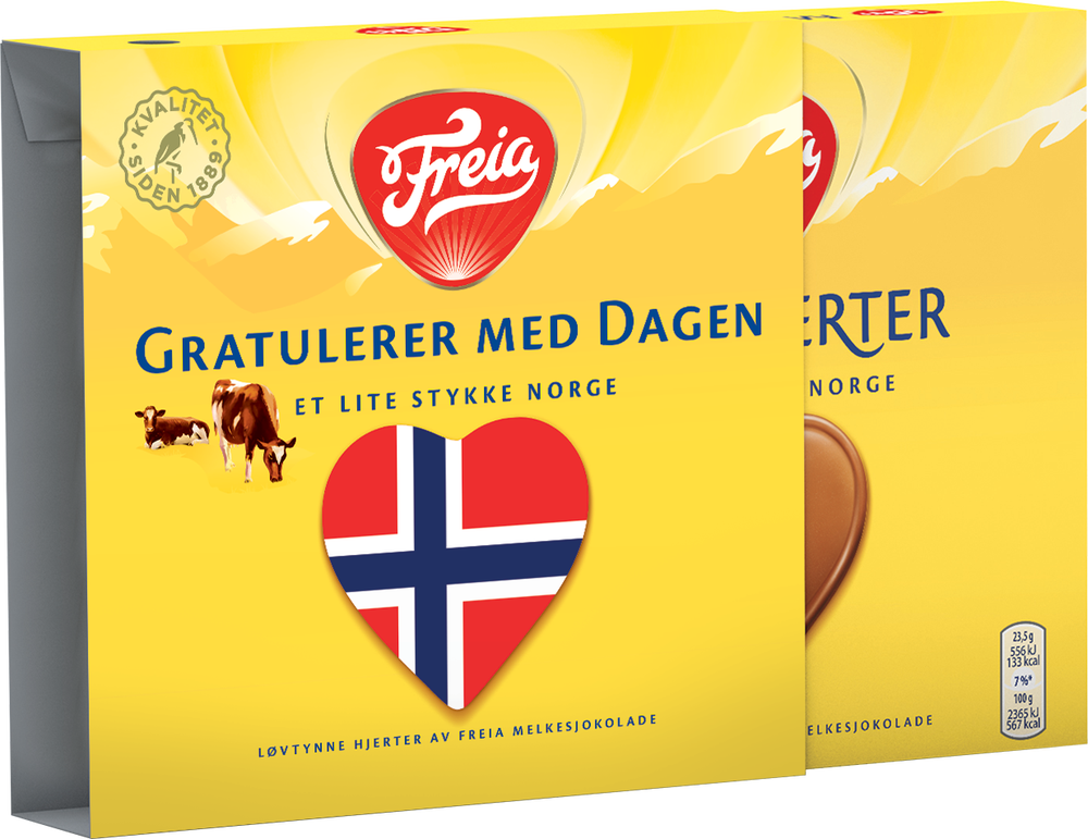 Freia Melkehjerter Gratulerer med dagen