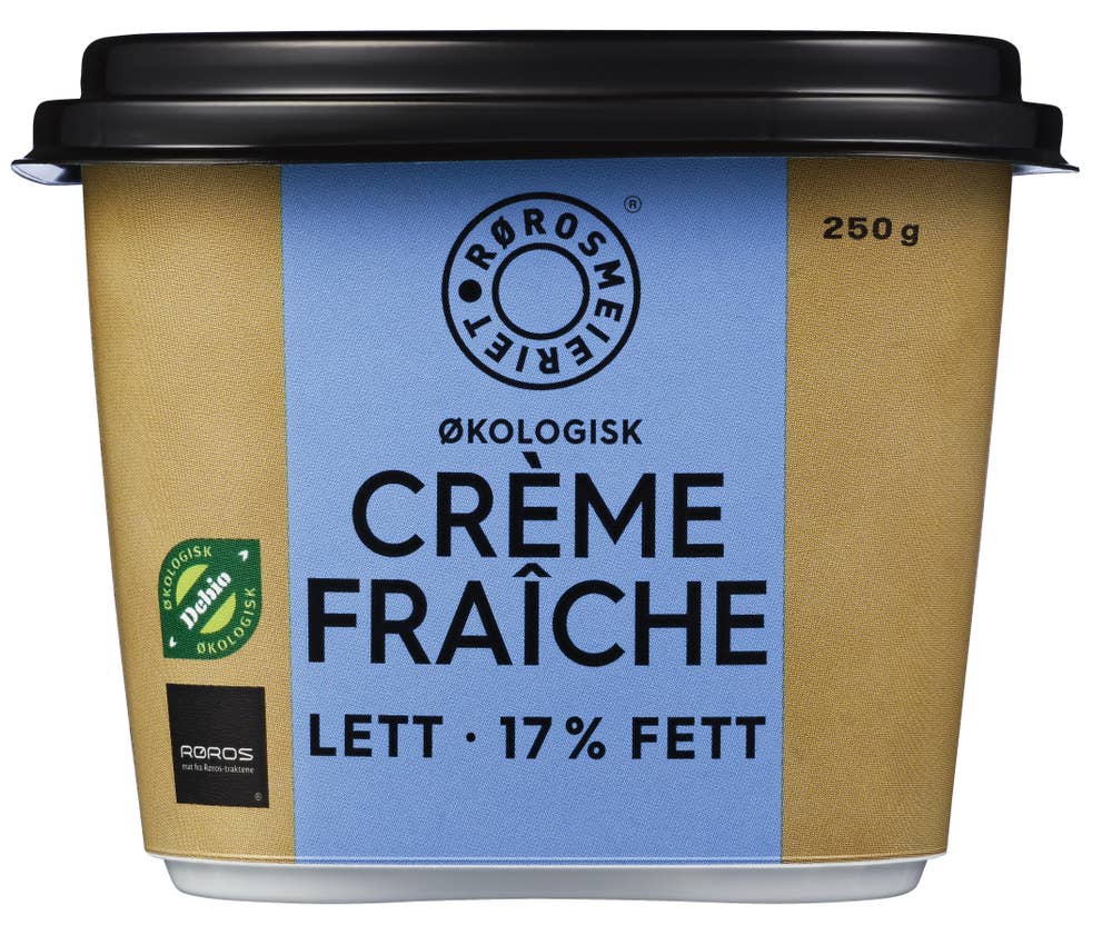 Rørosmeieriet Lett Crème Fraîche økologisk 18% fett