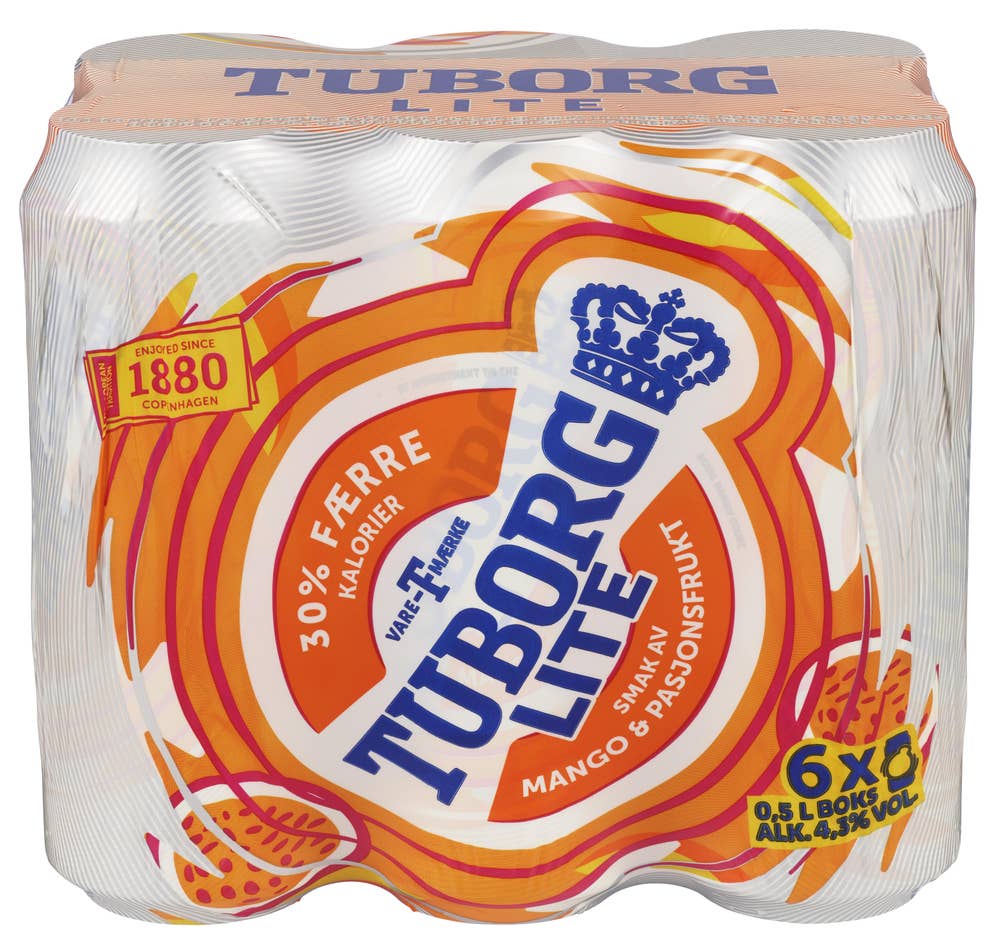 Tuborg LITE Mango & Passion 6 x 0,5l