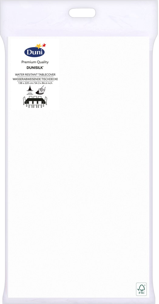 Duni Duk White 138x220 cm