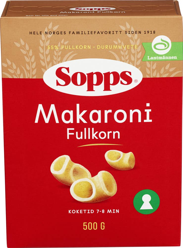 Sopps Makaroni fullkorn