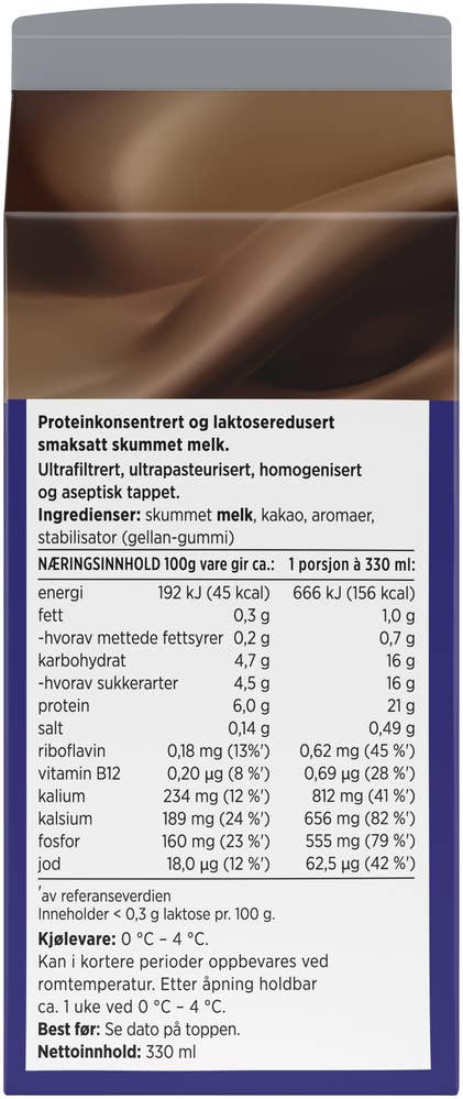 TINE YT proteinmelk Kakao