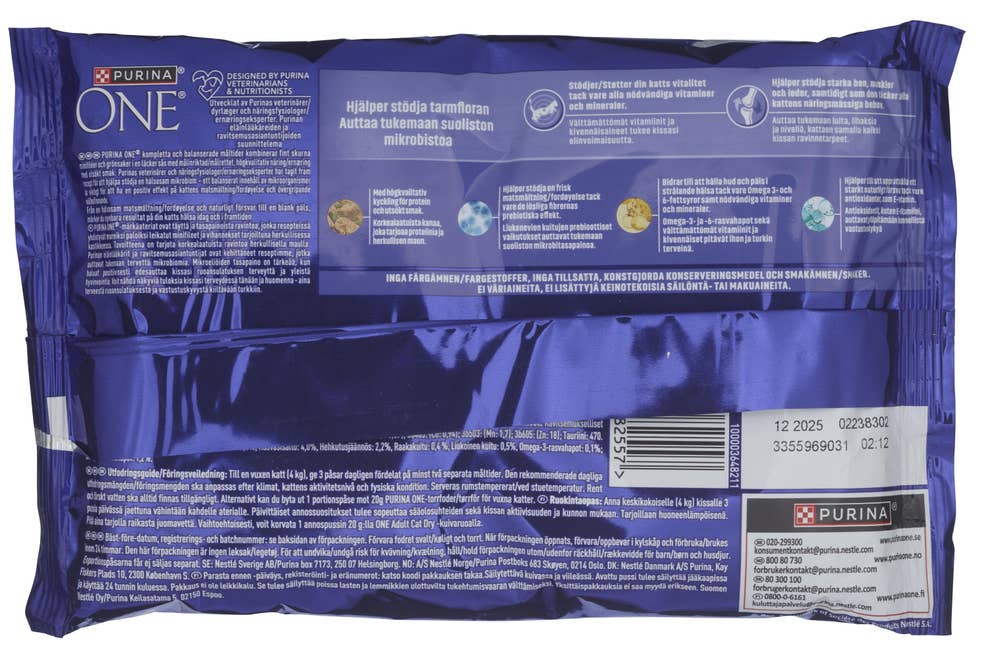 Purina ONE Adult Med kylling, 4x85g