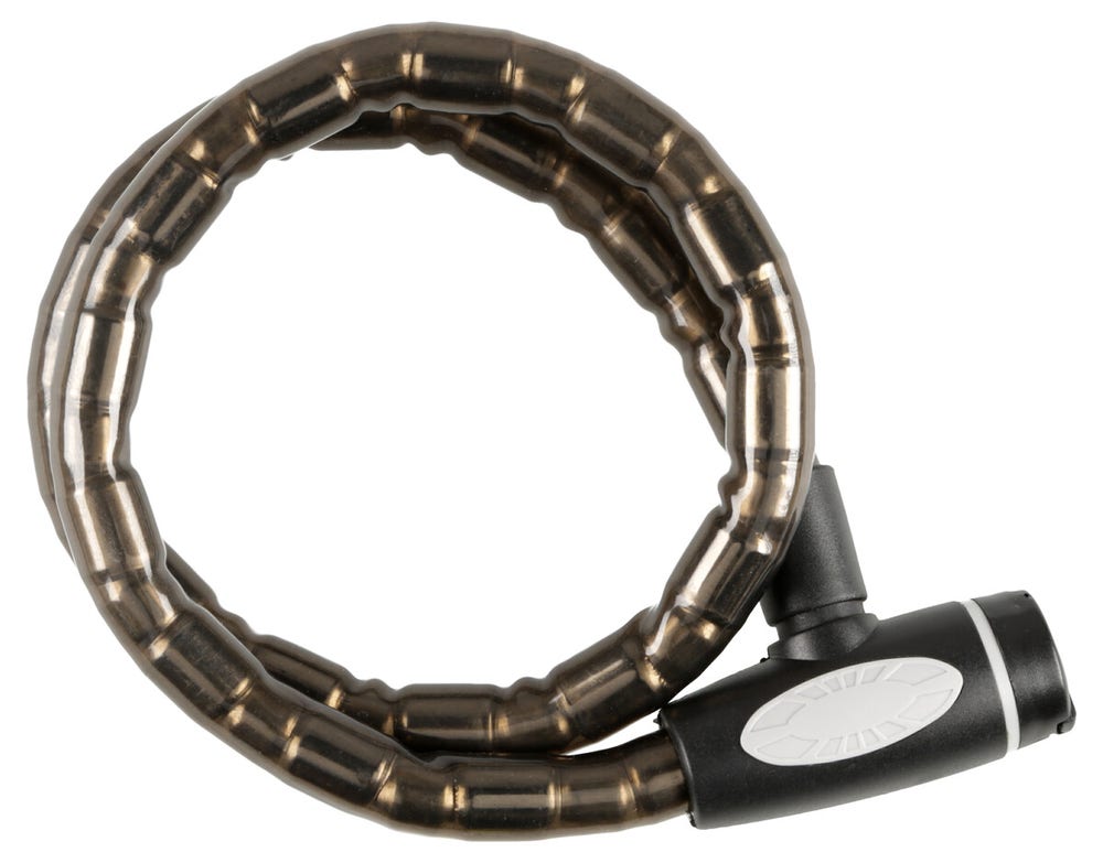 Clas Ohlson Sykkellås med nøkkel Svart