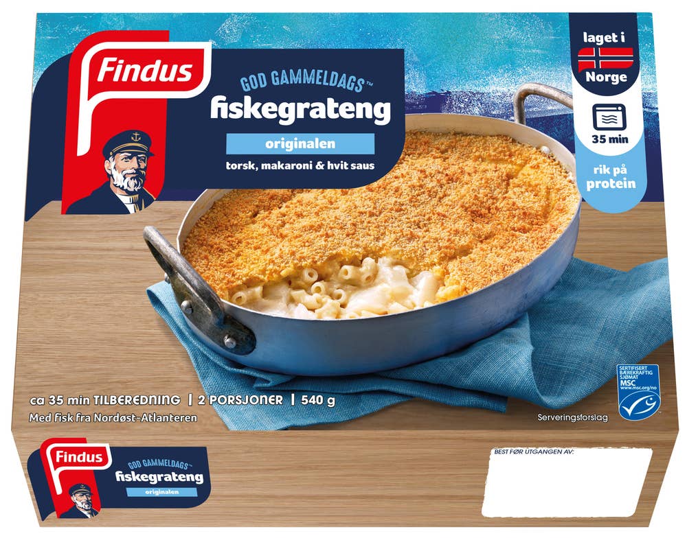 FINDUS God gammeldags fiskegrateng