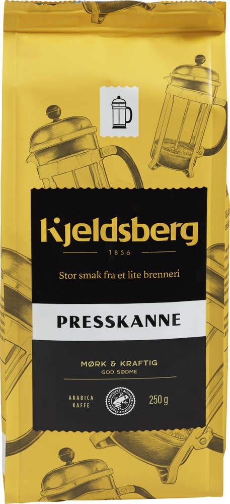 Kjeldsberg Kaffe for presskanne Rund og fyldig