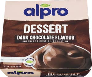 Alpro Soyadessert med mørk sjokolade 4x125 g