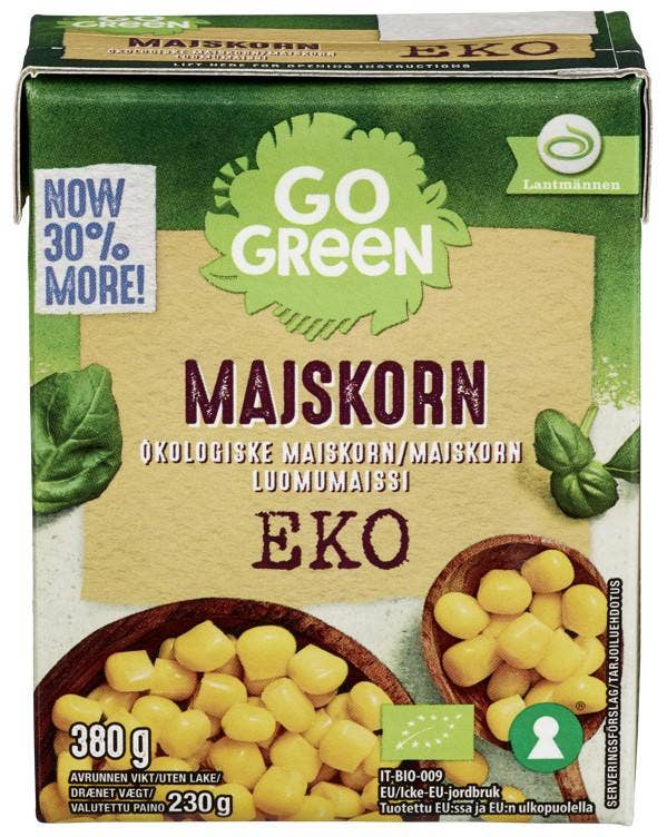 Go Green Maiskorn Økologisk