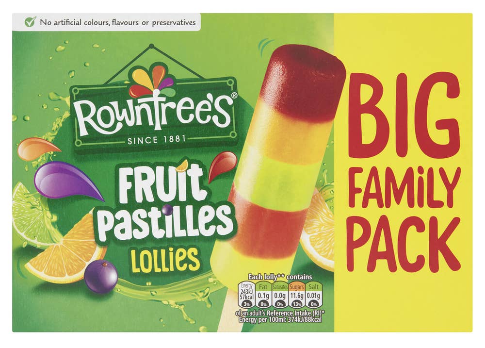 Rowntree`s Saftis med Fruktsmak 8 stk