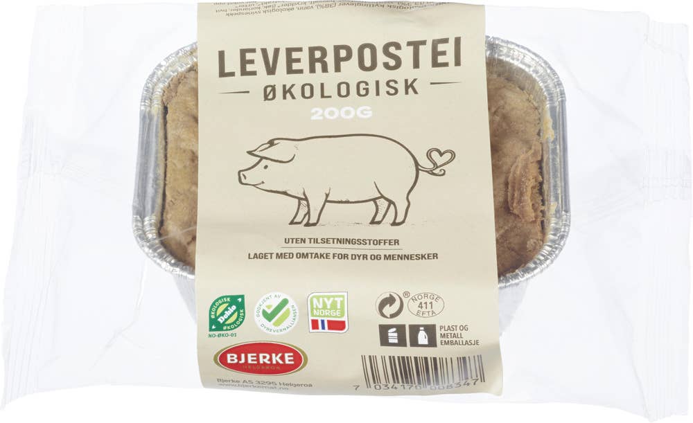Bjerke Spekemat Leverpostei Økologisk