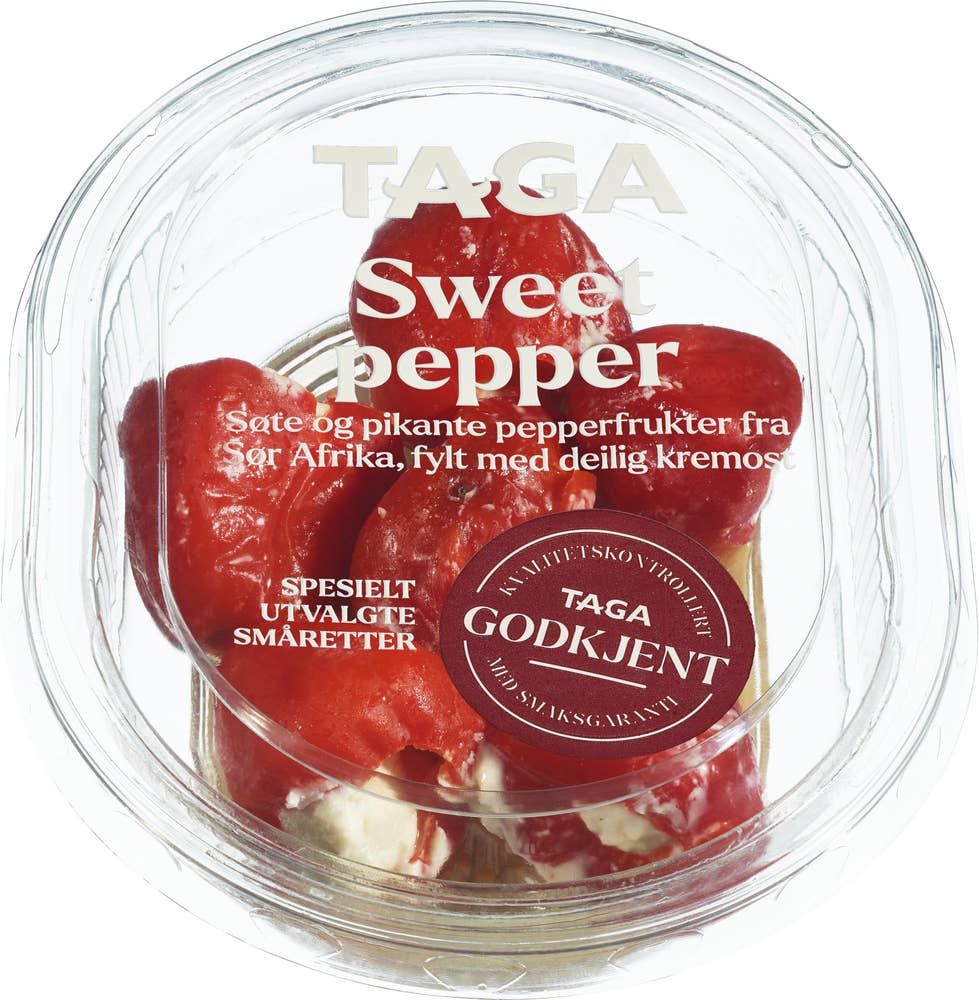 Sweet Pepper fylt m/ kremost, 100 g