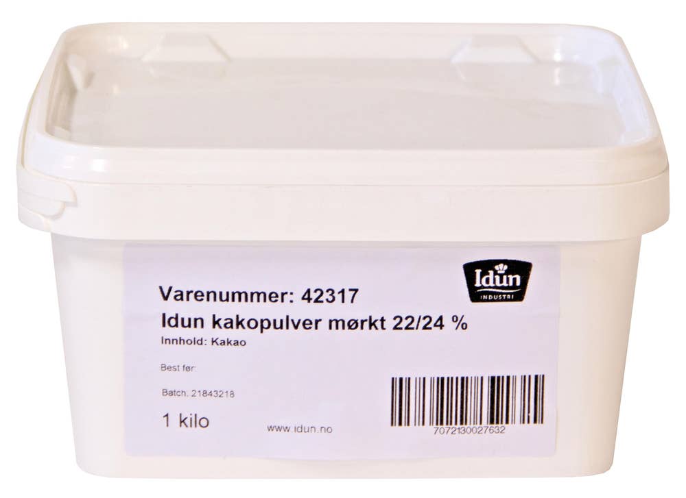 Idun industri AS IDUN Kakaopulver UTZ mørk 22-24 %