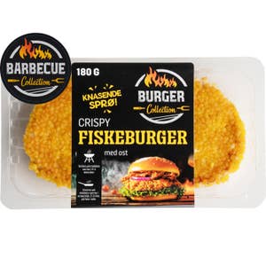 Sprø Fiskeburger med Ost