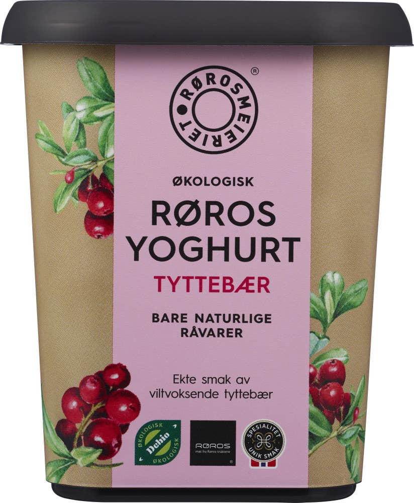 Rørosmeieriet Økologisk Rørosyoghurt Tyttebær