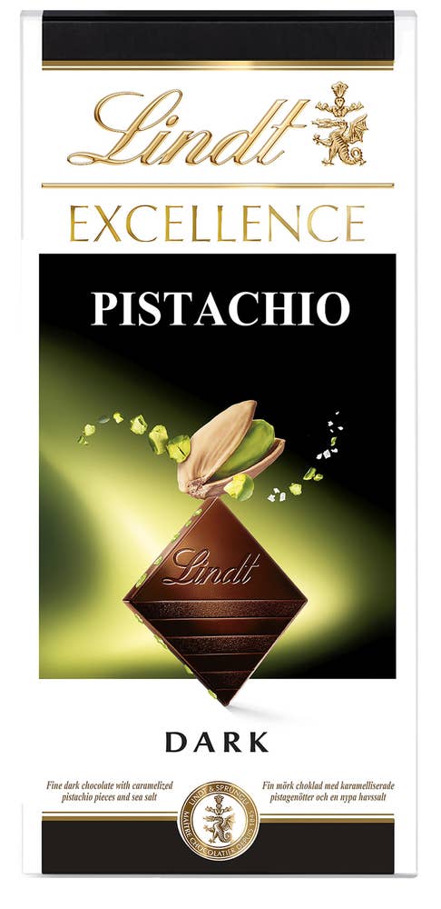 Lindt Excellence Pistasj, mørk sjokolade