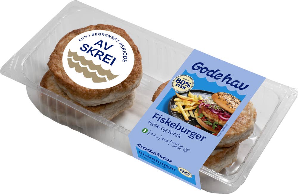Gode Hav Fiskeburger Hyse og torsk