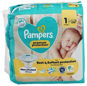 Pampers Bleie Premium Protection New Baby Str. 1, 2-5 kg