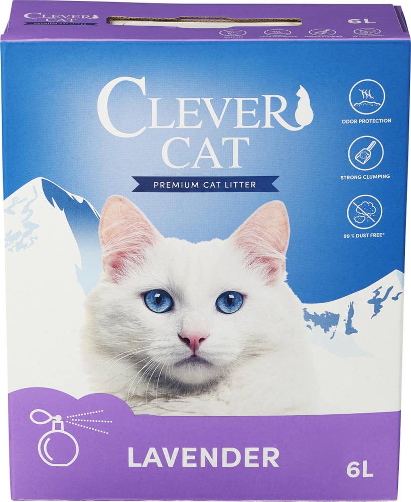 Clever Cat Kattesand lavender Klumpende