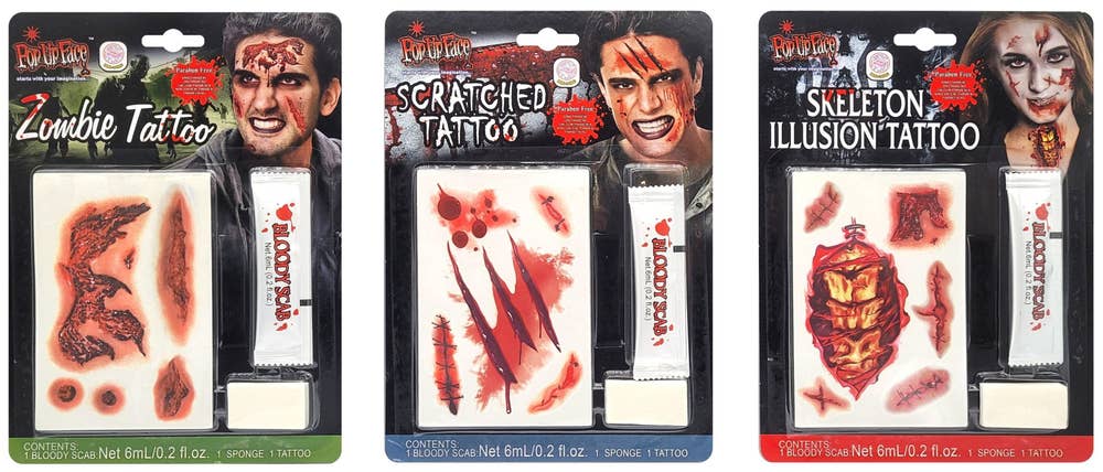 AB Alrik Hedlund Tatoveringer med 3 ulike sår