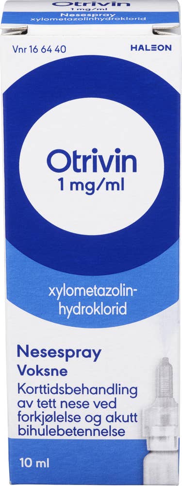 Otrivin nesespray for voksne 1mg / ml