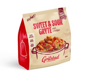 Grilstad Sweet & Sour gryte Til familien! Gryte med kjøtt, grønnsaker og saus