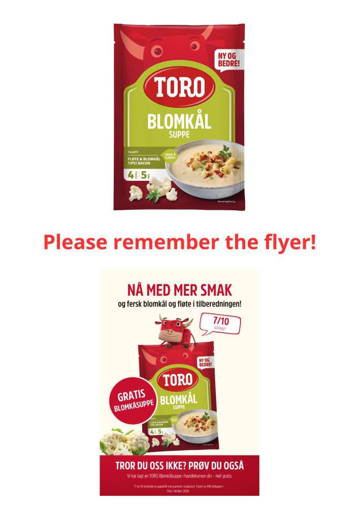 SAMPLE Toro Blomkålsuppe