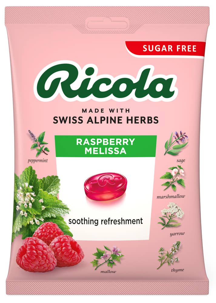 Ricola bringebær og urter 68 g