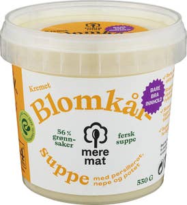 Mere Mat Suppe med blomkål, nepe og persillerot