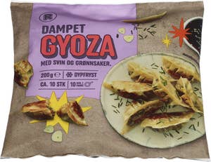 R Dampet gyoza med svin og grønnsaker 10 stk.