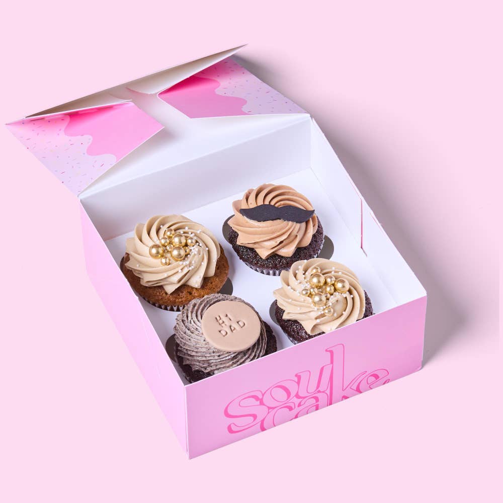 Soulcake The Father's Day Cupcakes 4 st, sjoko-karamel, nutella, oreo, gulrott-karamel