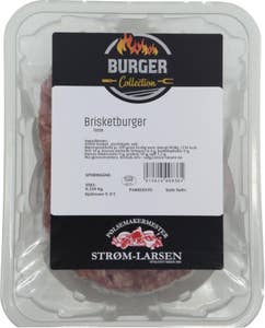 Strøm-Larsen AS Fersk brisketburger 2x160g