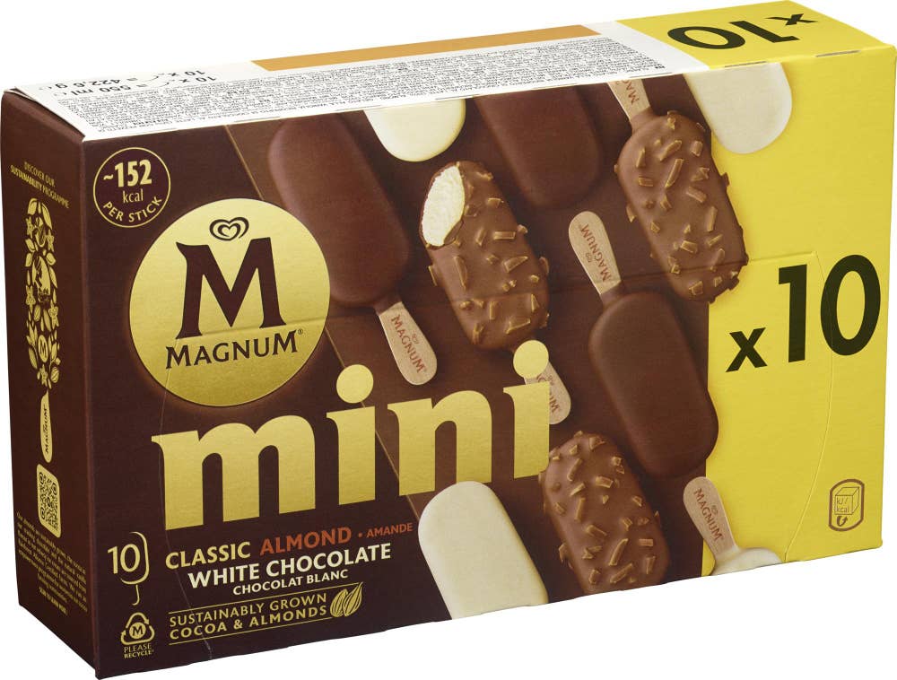 Magnum Mini classic almond & white chocolate 10 stk
