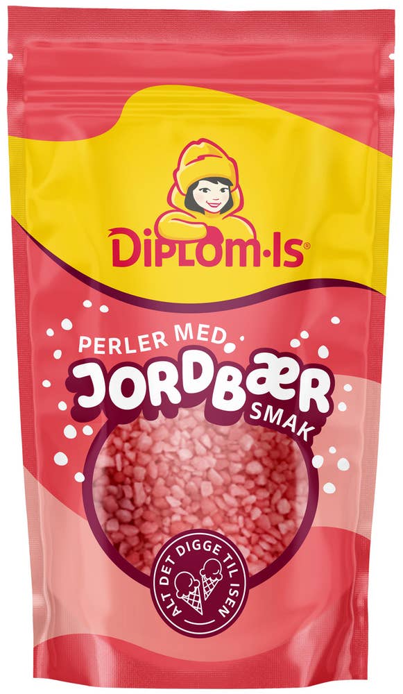 Diplom-is Jordbærperler