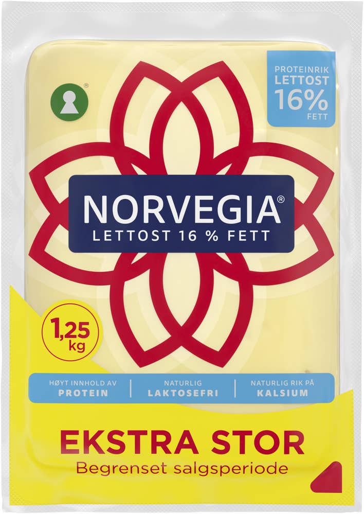 TINE Norvegia Lett 16% skorpefri Partivare