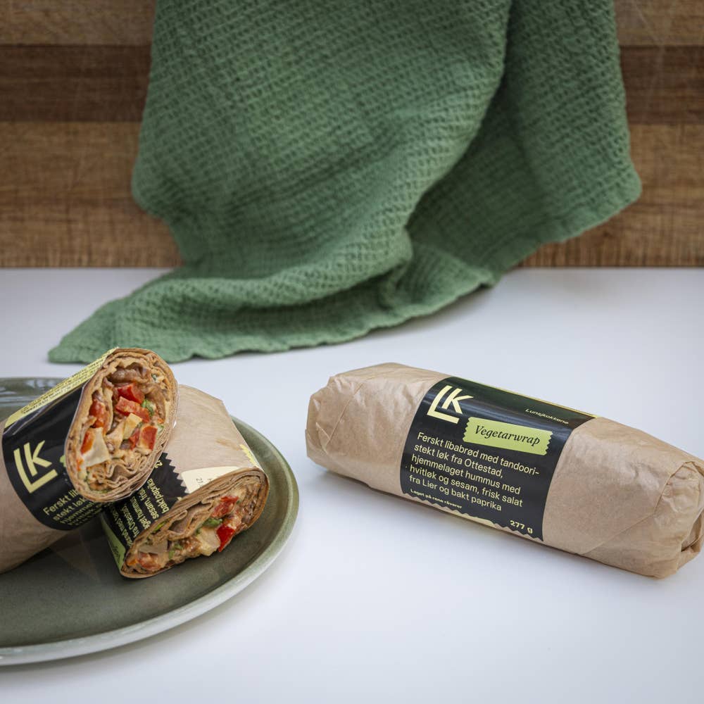 Kreativ Catering Wrap med hummus Vegansk