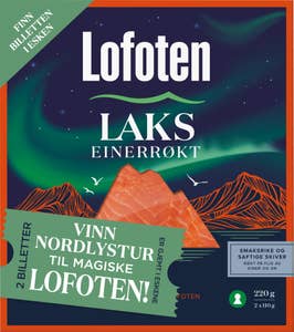 Lofoten Einerrøkt laks Skivet