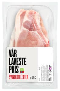 Vår Laveste Pris Svinekoteletter 4 stk