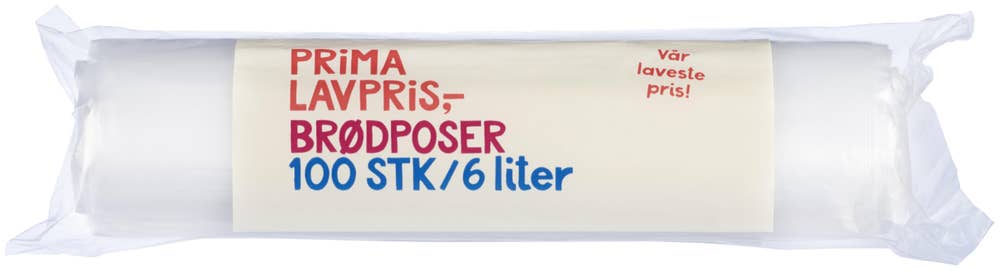 Prima Lavpris Brødpose 6l