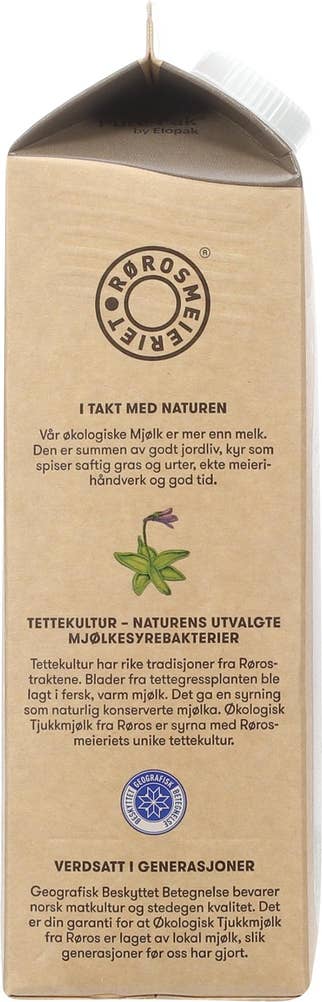 Rørosmeieriet Økologisk Tjukkmjølk 1,5% fett