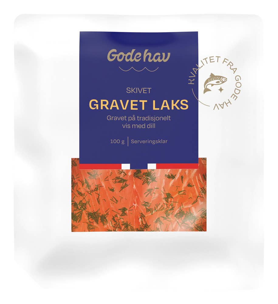 Gode Hav Gravet laks i skiver Opptint