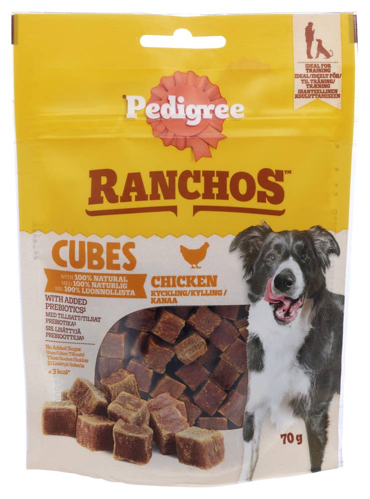 PEDIGREE Ranchos Cubes Kylling