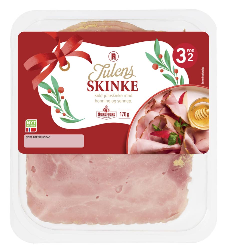 R Juleskinke med sennep og honning