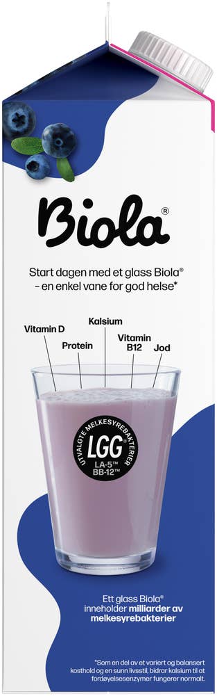 TINE Biola® yoghurtdrikk blåbær