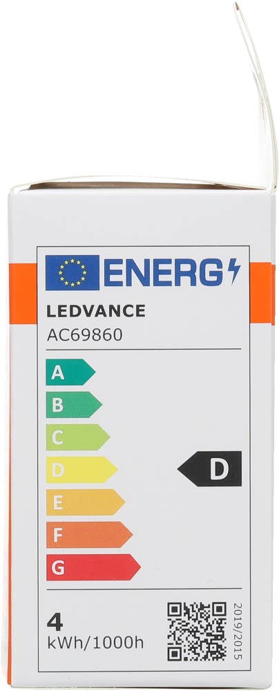 Osram Klar LED-lyspære E14 Dimbar, 40 W, 470 lm, varm hvit