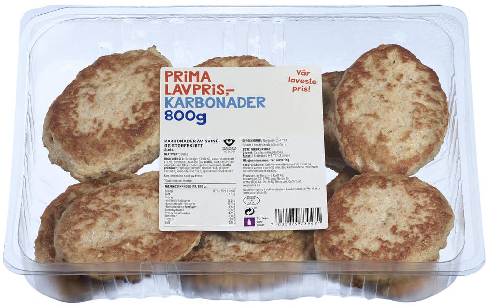 Prima Lavpris Ferske karbonader