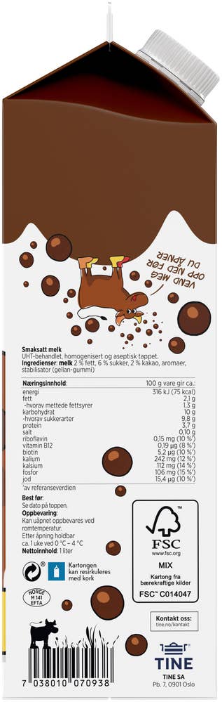 TINE Litago DOBBEL Sjokolade