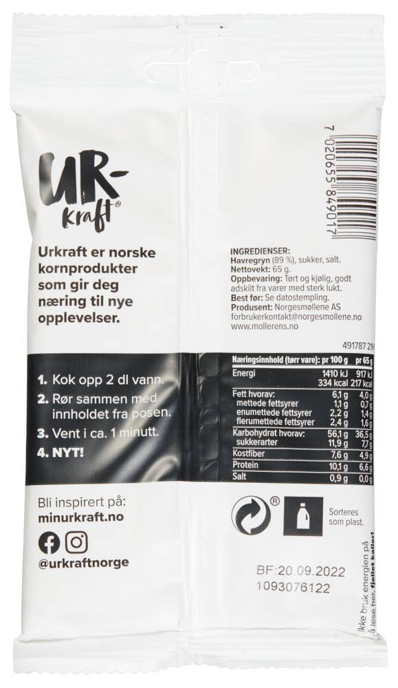 Urkraft Havregrøt Original